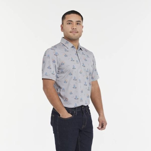 Travis Mathew Men's Bricktown Short Sleeve Golf Polo - Picture 3 of 7